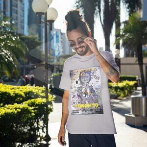 Vintage Men's Graphic Set-In Neck T-Shirt